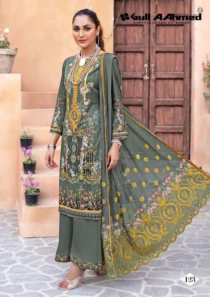Gull Aahmed Vol 13 Casual Wear Wholesale Karachi Cotton Dress Materials
